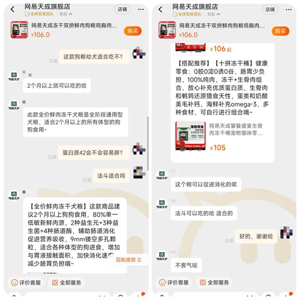 网易天成狗粮