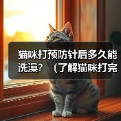 猫咪打预防针后多久能洗澡？（了解猫咪打完疫苗后的洗澡时间和注意事项）（图3）