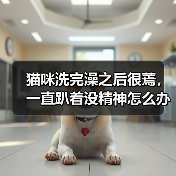 猫咪洗完澡之后很蔫，一直趴着没精神怎么办？