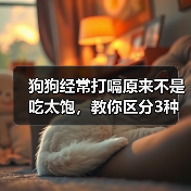 狗狗经常打嗝原来不是吃太饱，教你区分3种病理原因