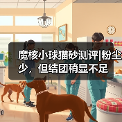 魔核小球猫砂测评|粉尘少，但结团稍显不足（图2）