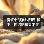 魔核小球猫砂测评|粉尘少，但结团稍显不足（图4）