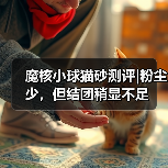 魔核小球猫砂测评|粉尘少，但结团稍显不足（图3）