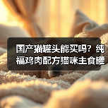 国产猫罐头能买吗？纯福鸡肉配方猫咪主食罐测评