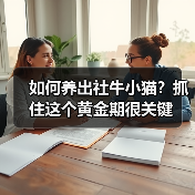 如何养出社牛小猫？抓住这个黄金期很关键（图1）