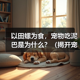 以田螺为食,宠物吃泥巴是为什么?(揭开宠物食性的神秘面纱,探究为何它们嗜食泥巴)(图4) 以田螺为食,宠物吃泥巴是为什么?(揭开宠物食性的神秘面纱,探究为何它们嗜食泥巴)(图4)
