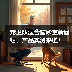 宠卫队混合猫砂重新回归，产品实测来啦！