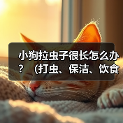 小狗拉虫子很长怎么办？（打虫、保洁、饮食调理三大方面助你解决问题）