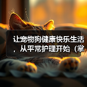 让宠物狗健康快乐生活，从平常护理开始（掌握这些要点，让狗狗更健康更快乐）（图2）