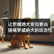 让罗威纳犬变得更凶（提高罗威纳犬的攻击性——培养方法和注意事项）