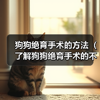 狗狗绝育手术的方法(了解狗狗绝育手术的不同方式及效果)(图2) 狗狗绝育手术的方法(了解狗狗绝育手术的不同方式及效果)(图2)