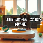剃胎毛时间表（宠物狗剃胎毛）
