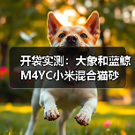 开袋实测:大象和蓝鲸M4YC小米混合猫砂(图3) 开袋实测:大象和蓝鲸M4YC小米混合猫砂(图3)