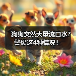 狗狗突然大量流口水？警惕这4种情况！
