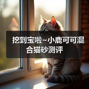 挖到宝啦~小鹿可可混合猫砂测评