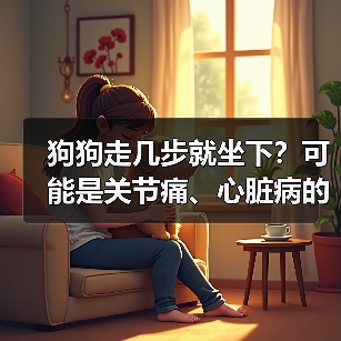 狗狗走几步就坐下？可能是关节痛、心脏病的信号