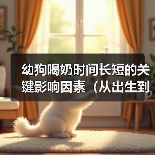 幼狗喝奶时间长短的关键影响因素（从出生到断奶，幼狗喝奶的时间和需求变化）（图4）