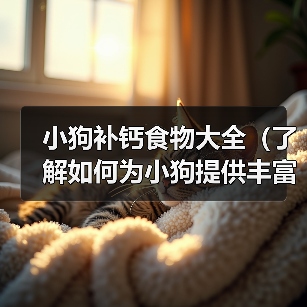 小狗补钙食物大全（了解如何为小狗提供丰富的补钙食物）（图3）