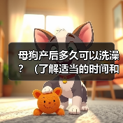 母狗产后多久可以洗澡？（了解适当的时间和方式，呵护新妈妈的健康）（图3）