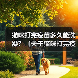 猫咪打完疫苗多久能洗澡？（关于猫咪打完疫苗后洗澡的时间和注意事项）（图4）