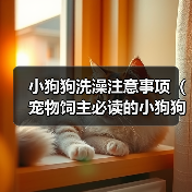 小狗狗洗澡注意事项（宠物饲主必读的小狗狗洗澡全攻略）（图2）
