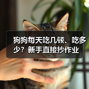 狗狗每天吃几顿、吃多少？新手直接抄作业（图1）