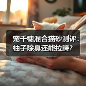 宠千穗混合猫砂测评：柚子除臭还能拉胯？（图1）