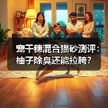 宠千穗混合猫砂测评：柚子除臭还能拉胯？（图3）