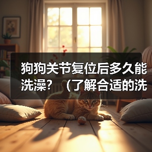 狗狗关节复位后多久能洗澡?(了解合适的洗澡时间,为你的狗狗提供最佳的关节复位护理)(图4) 狗狗关节复位后多久能洗澡?(了解合适的洗澡时间,为你的狗狗提供最佳的关节复位护理)(图4)