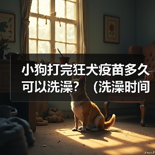 小狗打完狂犬疫苗多久可以洗澡？（洗澡时间和注意事项）（图1）