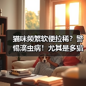 猫咪频繁软便拉稀？警惕滴虫病！尤其是多猫家庭