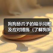狗狗舔爪子的暗示问题及应对措施（了解狗狗舔爪子背后的意义，保护它们的健康）（图2）
