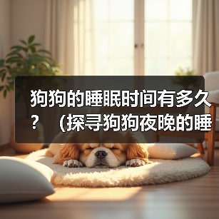 狗狗的睡眠时间有多久？（探寻狗狗夜晚的睡眠习惯与需求）（图2）
