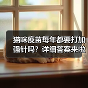猫咪疫苗每年都要打加强针吗？详细答案来啦！（图3）