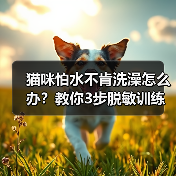 猫咪怕水不肯洗澡怎么办？教你3步脱敏训练（图4）