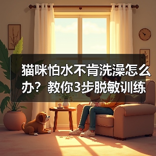猫咪怕水不肯洗澡怎么办？教你3步脱敏训练（图3）