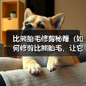 比熊胎毛修剪秘籍(如何修剪比熊胎毛,让它们保持可爱的外貌和健康的状态)(图3) 比熊胎毛修剪秘籍(如何修剪比熊胎毛,让它们保持可爱的外貌和健康的状态)(图3)