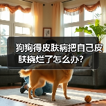 狗狗得皮肤病把自己皮肤挠烂了怎么办？（图1）