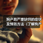 狗产后严重缺钙的症状及预防方法(了解狗产后缺钙的危害,及时采取预防措施)(图2) 狗产后严重缺钙的症状及预防方法(了解狗产后缺钙的危害,及时采取预防措施)(图2)