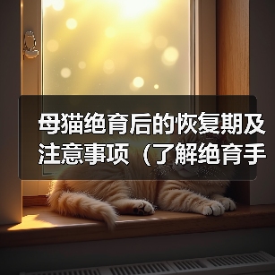 母猫绝育后的恢复期及注意事项（了解绝育手术对母猫的影响，科学照顾她们的健康生活）（图2）