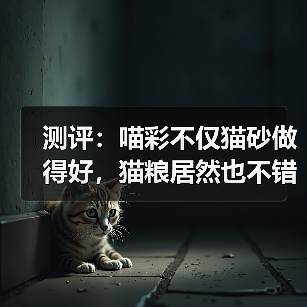 测评：喵彩不仅猫砂做得好，猫粮居然也不错？（图4）