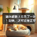 猫咪眼睛上方秃了一块？别慌，这可能是正常现象（图1）