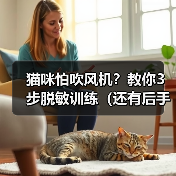 猫咪怕吹风机？教你3步脱敏训练（还有后手！）（图1）