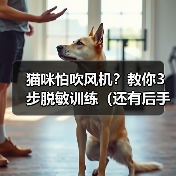 猫咪怕吹风机？教你3步脱敏训练（还有后手！）（图2）