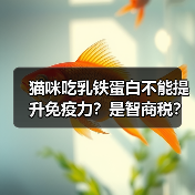 猫咪吃乳铁蛋白不能提升免疫力?是智商税?(图1) 猫咪吃乳铁蛋白不能提升免疫力?是智商税?(图1)
