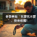 冬季养狗“五要五不要”，快来收藏！（图2）