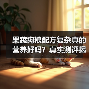 果蔬狗粮配方复杂真的营养好吗?真实测评揭秘(图4) 果蔬狗粮配方复杂真的营养好吗?真实测评揭秘(图4)