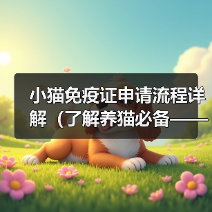 小猫免疫证申请流程详解（了解养猫必备——免疫证的办理步骤及注意事项）（图2）