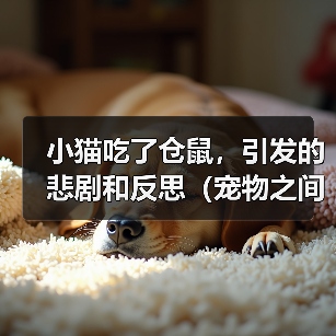 小猫吃了仓鼠,引发的悲剧和反思(宠物之间的相处之道与责任感)(图1) 小猫吃了仓鼠,引发的悲剧和反思(宠物之间的相处之道与责任感)(图1)