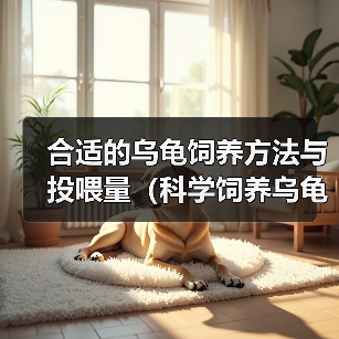 合适的乌龟饲养方法与投喂量(科学饲养乌龟,健康快乐成长)(图2) 合适的乌龟饲养方法与投喂量(科学饲养乌龟,健康快乐成长)(图2)